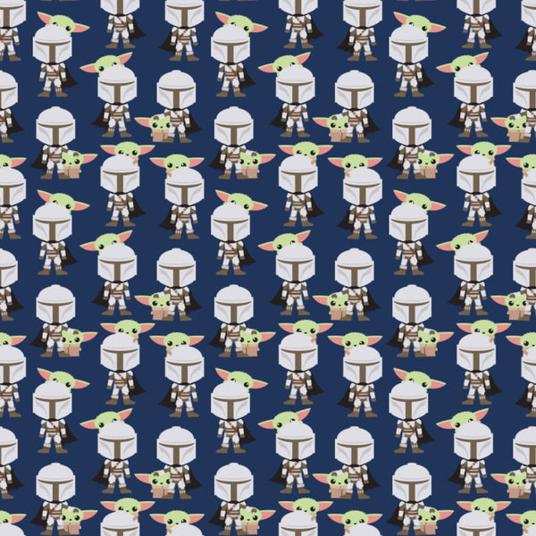Flannel - F90 Star Wars Mandalorian Friends Navy