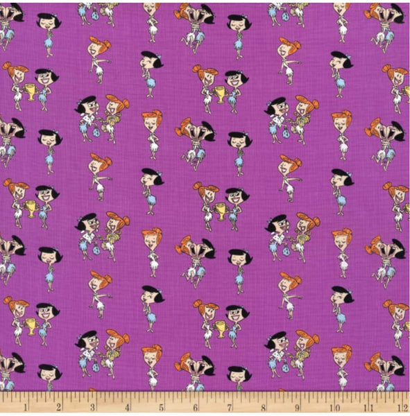 LC1919 Jetsons And Flintstones Wilma And Betty Purple