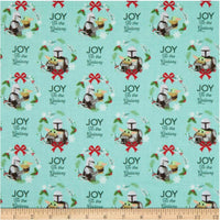 LC2260 Character Winter Holiday III Collection Joy to the Galaxy Aqua