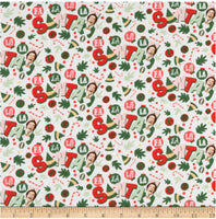 LC2261 Character Winter Holiday Elf Fa La La La La White