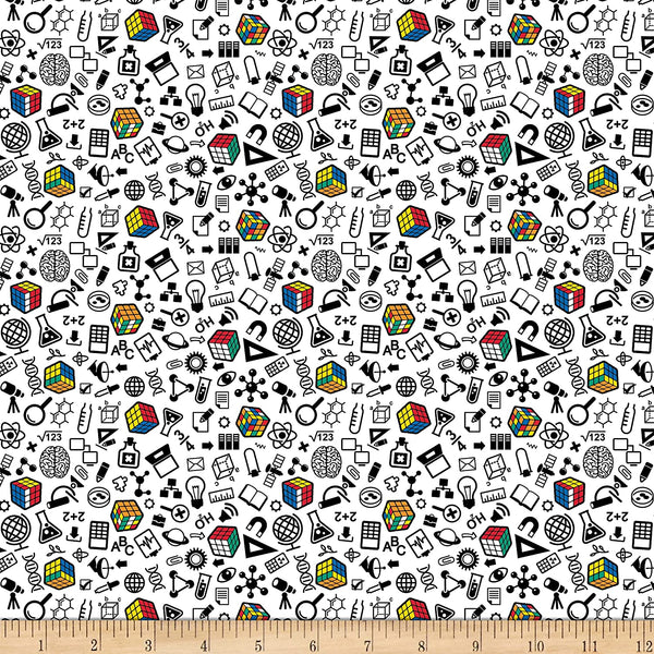 LC1845 Rubik's II I'm a Genius White