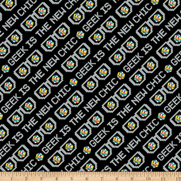 LC1846 Rubik's II Geek is the New Chic Black