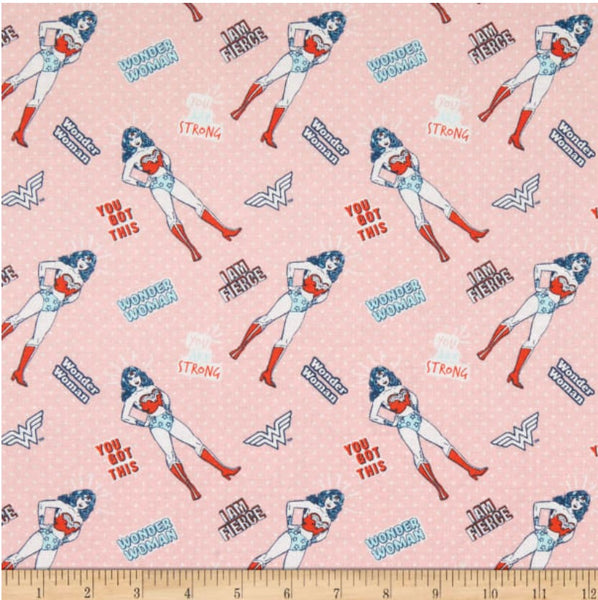 LC2204 DC Wonder Woman II Words of Affirmation Light Pink
